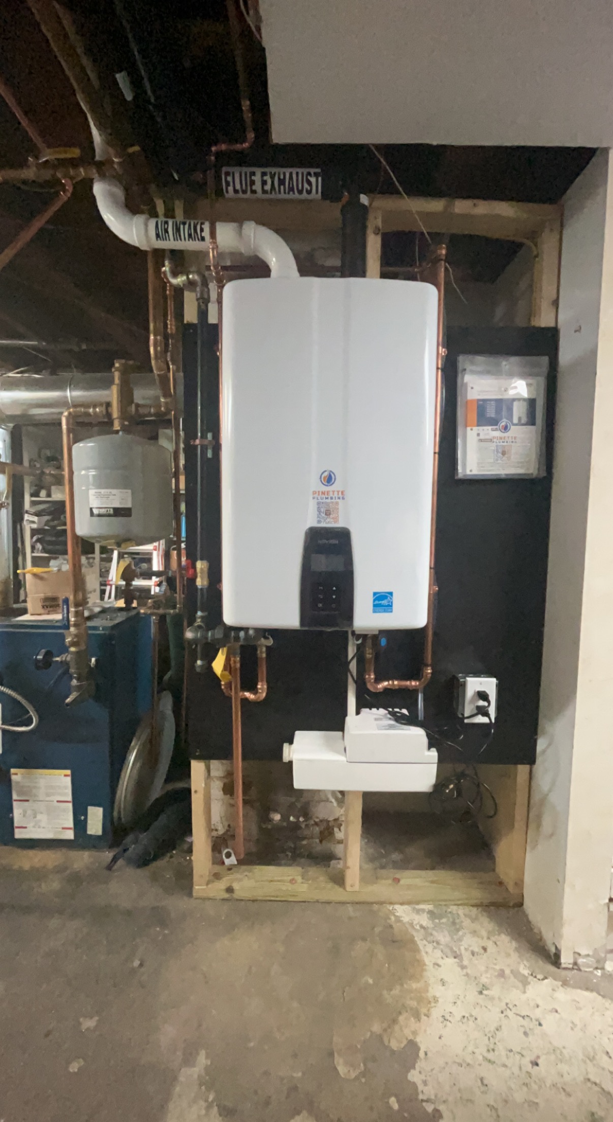 Navien tankless water heater installation